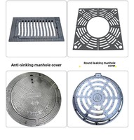 Couvercle de manhole en fonte gris de haute qualité OEM Shengri, conforme aux normes de test, fabriqué en Chine