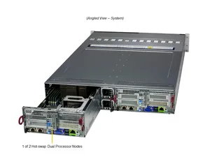 Servidor SUPERMICRO SYS-221BT-DNTR 2U BigTwin de 2 Nodos con 12 Unidades NVMe/SATA de 2.5" Intercambiables en Caliente por Nodo, RAM DDR5-5600, SUPERMICRO Serv - Product Image 1