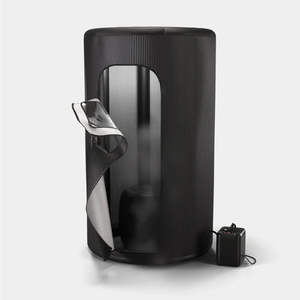 Sauna portable électrique chauffant pour la maison, forme circulaire, pliable, avec générateur de vapeur 3L – Vente directe usine - Product Image 2