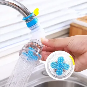 1 pièce - Rallonge de robinet de cuisine rotative à 360 degrés, dispositif d'économie d'eau, pulvérisateur, filtre, écologique, PP+PVC, pliable - Product Image 1