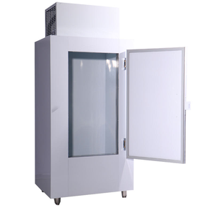 Indoor Fan Cooling Solid Door Commercial Ice Merchandiser <b>Freezer</b> with Digital Control Single-Temperature Bagged Ice Storage Bin - Product Image 1