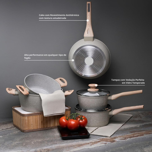 Ensemble d'Ustensiles <span class=keywords><strong>de</strong></span> <span class=keywords><strong>Cuisine</strong></span> en Gros Granit Marbre Aluminium - Product Image 4