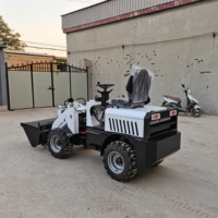 Mini-chargeuse frontale électrique à petites roues, haute efficacité, prix usine