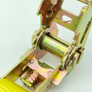 Sangle de fixation en nylon 25 mm jaune, robuste, pour le chargement de camions - Product Image 4