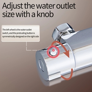 Robinet double fonction argent précision cuivre mural eau chaude <span class=keywords><strong>et</strong></span> froide pour douches <span class=keywords><strong>et</strong></span> baignoires pour hôtels - Product Image 4