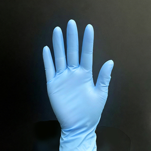 Powder Free Food Grade <b>Latex</b> Free Disposable Blue Nitrile <b>Gloves</b> for Kitchen and Household Cleaning - Product Image 3