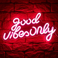 Enseigne néon LED personnalisée avec panneau acrylique, enseigne murale néon USB pour café, bar, chambre, mariage, fête, décoration murale de la maison