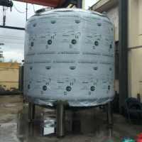 Équipement de réservoir de mélange émulsifiant pour liquides industriels, sauce tomate, mayonnaise, cosmétiques, moteur SUS304, capacité de 2000 L, produits chimiques