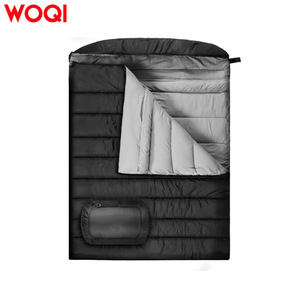 Sac de couchage double WOQI, 0 degré, pour temps froid, adulte, enveloppe, nylon, coupe-vent, camping, voyage, extérieur - Product Image 3