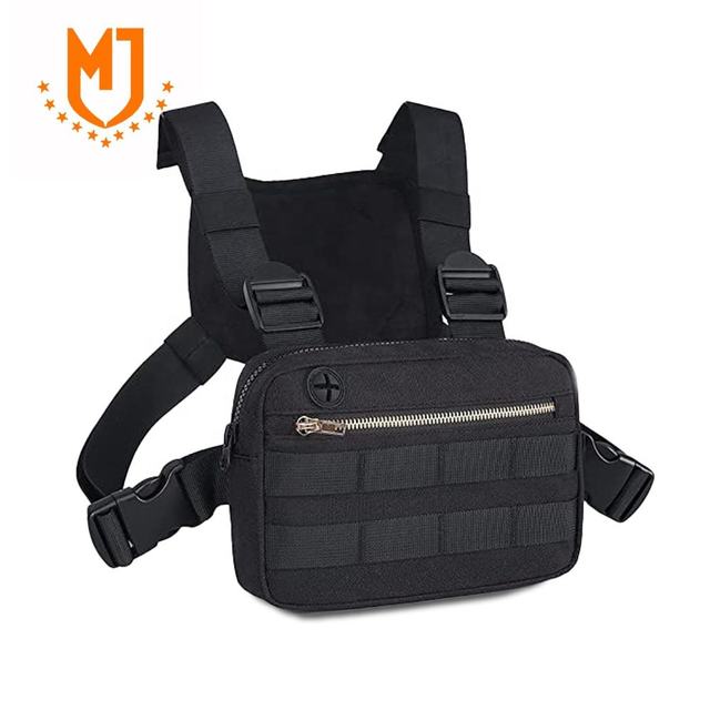Unisex Waterproof Chest Backpack with Zipper Closure Men/Women Outdoor Travel Sling Bag Chest Crossbody Bag