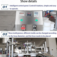 Machine de remplissage et de thermoscellage semi-automatique électrique pour tubes de confiture de fraises, sauce harissa, tubes en aluminium pliables, produits chimiques