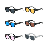 Lunettes de soleil rectangulaires UV400 tendance avec design clous de riz, personnalisables avec logo, pour événements et fêtes, vente en gros usine