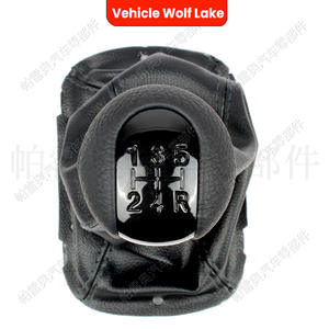 Pomo de Palanca de Cambios para Toyota Avensis, Cuero Negro, Transmisión Manual de 5 Velocidades, Cubierta CLH711Z006107 - Product Image 3