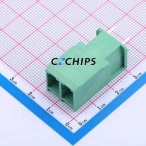 JL5EDGVC-76202G01 Plug-in Terminal Block Through hole,P=7.62mm Connector Board-to-Board / Socket - Closed 1x2P 7.62mm Green - Product Image 1