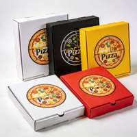 Boîte à pizza en carton blanc, emballage écologique de luxe, matériaux recyclés biodégradables, impression offset avec logo personnalisé, finition mate