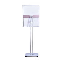 Portable A2 A3 Autonome Publicité Extérieure Affiche Cadre Enseigne Étage LED Menu Boîte À Lumière Affichage