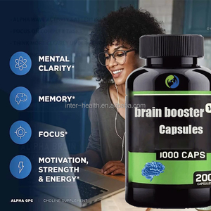 Cápsula de salud cerebral l-teanina Rhodiola rosea Bacopa monnieri Alpha GPC cápsulas cerebrales o memoria de enfoque - Product Image 3