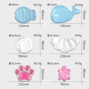 Alfombrilla de Ratón con Reposamuñecas de Silicona Ultra Suave, Diseño de Cristal, Lindo y Suave, Alivia el Estrés, Soporte para Manos, Impermeable, el Más Vendido - Product Image 5