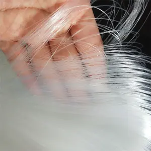 Benang jahit nilon dengan jarum, benang pancing tidak terlihat untuk pembuatan wig DIY menjahit