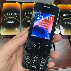 Téléphone portable I18 Pro avec couvercle coulissant, écran 2,4 pouces, 2G GSM, double SIM, MP3, MP4, appareil photo, voix magique, lampe torche, numérotation rapide, radio FM, mini téléphone portable pour femme - Product Image 2