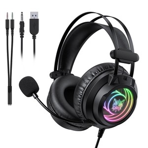 Casque de jeu filaire ONIKUMA X80 7.1 Surround Sound Abyss <span class=keywords><strong>Mirror</strong></span> RGB avec microphone pour PC/MAC/PS4/<span class=keywords><strong>PS5</strong></span> - Product Image 1