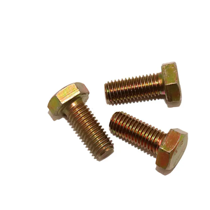 Pernos Hexagonales M10x20mm M12x20mm de Acero al Carbono DIN933, Zincados Amarillos y Galvanizados en Caliente, Grados 8.8 6.8 12.9 10.9 <span class=keywords><strong>DIN931</strong></span> - Product Image 2