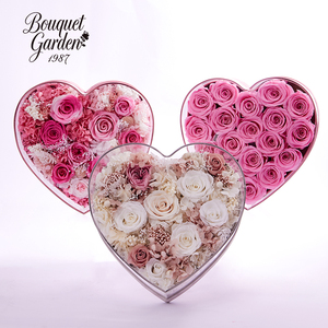 Regalo per <span class=keywords><strong>San</strong></span> <span class=keywords><strong>Valentino</strong></span>/Natale/La Laurea 2026, Scatola Regalo con Rosa Eterna a Forma di Cuore in Velluto, Fiore Preservato di Lunga Durata 3-5 Anni - Product Image 4