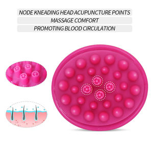 Brosse de massage du cuir chevelu en silicone, peigne à shampoing, brosse de lavage des cheveux, brosse de massage corporel, brosse de bain et de douche, outil de coiffure pour salon - Product Image 1