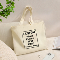 Sac fourre-tout en toile personnalisé avec photo, tendance été, pour voyage, sac de shopping réutilisable pour femmes