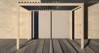 Pergola en aluminium haut de gamme avec toit rétractable imperméable pour la salle à manger et la zone de détente en plein air dans la cour