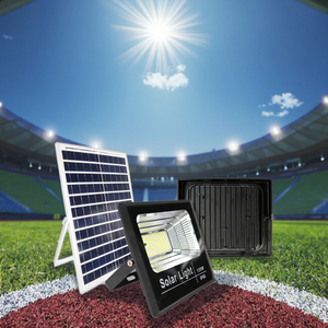 Fabbrica 100W solare luce di inondazione a LED con alta luminosità 6000K IP66 in alluminio montaggio a parete riflettore risparmio energetico per uso esterno - Product Image 5