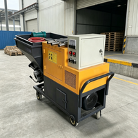 Pistolet de pulvérisation pour machine à plâtrer avec buse rotative pour les zones de plafond difficiles d'accès