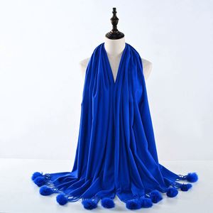 Winter Pashmina Wool Long Multifunction Fashion Solid Color Tassel Shawl Women's Scarf and <b>Wraps</b> - Product Image 6