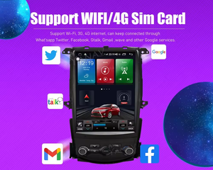 Radio de coche Android pantalla IPS 4G LTE Carplay REPRODUCTOR DE DVD estéreo automático para Nissan 370Z 2008 2009 2010 2011 2012 2013 2014-2018 - Product Image 4