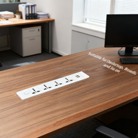 Nouvelle Tendance Multiprise de Bureau 4 Prises 2 Ports USB Intégrés Encastrable Universel pour Table Prise EU UK US