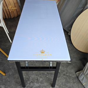 Ngoài trời đám cưới Tiệc tiệc gấp bảng kim loại khung trắng <span class=keywords><strong>PVC</strong></span> ngoài trời hình chữ nhật có thể gập lại bảng - Product Image 3