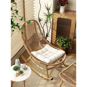 เก้าอี้หวาย Moon Embracing รุ่น B แบบปรับเอนได้ พร้อมเบาะโฟม ขาเรียว ดีไซน์ทันสมัย สำหรับห้องนั่งเล่นและระเบียง - Product Image 5