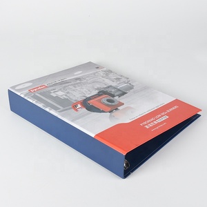 Porte-documents de bureau <span class=keywords><strong>A4</strong></span> personnalisé, durable, en carton <span class=keywords><strong>rigide</strong></span>, avec 4 anneaux en tissu et poche, imprimé sur du papier - Product Image 6