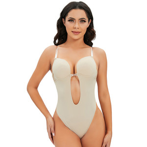 Women Breathable Waist Slimming Bodysuit Seamless Tummy Control Panties Butt Lifter Shapewear Plus Size Adjustable Elasticity