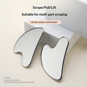 Outil de <span class=keywords><strong>massage</strong></span> facial en acier inoxydable et résine cristalline, forme cœur, pour le lifting du <span class=keywords><strong>visage</strong></span> et le <span class=keywords><strong>massage</strong></span> des muscles. - Product Image 2