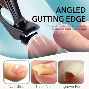 Coupe-<span class=keywords><strong>ongles</strong></span> à tête inclinée (lot de 2) avec récupérateur et lime à <span class=keywords><strong>ongles</strong></span>, <span class=keywords><strong>pour</strong></span> <span class=keywords><strong>ongles</strong></span> épais et grands, avec une large ouverture de mâchoire - Product Image 3