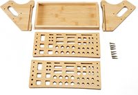 Support de rangement pour tournevis en bambou personnalisé, support d'outils manuels de bureau et organisateur de réparation