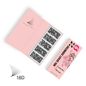 QClashes NQ Lashes 0.03 0.05 0.07 Mega Volume Synthetic Hair Lash Box Soft Brown Natural Long Vegan Eyelash Extension - Product Image 2