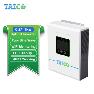 ממיר גל סינוס טהור 6000W 6200W <span class=keywords><strong>6KW</strong></span> 6.2KW ממיר סולארי 48V 51.2V ממיר לא מקושר לרשת חיבור מקבילי ממיר כוח - Product Image 6