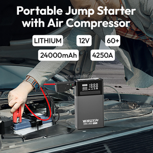 Yesper M6 Pro Mu-tifunction 24000mAh Tragbarer Starter Jump 4250A Spitzenstrom 160PSI Luft kompressor für Reifen füller