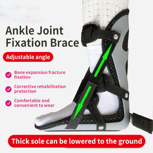 Orthèse de cheville et de pied réglable médicale, attelle respirante en plastique pour soulagement de la douleur, pour pied cassé, entorse de la cheville, tendinite d'Achille - Product Image 2