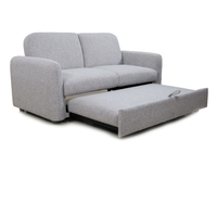 Stoff 2-Sitzer Schlafsofa Ausziehbares Sofa Klappcouch für Wohnzimmer Apartment Kleiner Raum Wohnmöbel