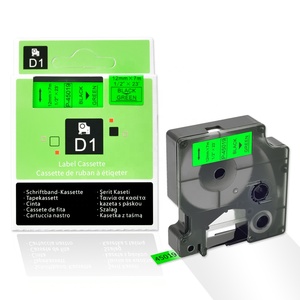 Compatible estándar D1 S0720590 45019 impresión negro sobre verde 12mm * 7m cinta de etiquetas autoadhesiva para fabricantes de etiquetas <span class=keywords><strong>DYMO</strong></span> <span class=keywords><strong>LabelManager</strong></span> - Product Image 1