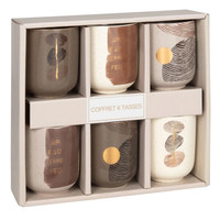 Café ondulé thé 11 onces tasse boîte emballage expédition boîte-cadeau avec fenêtre pour Vodka Soda Tequila mat stratification manipulé