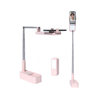 Anneau lumineux portable avec trépied, pour les caméras de téléphone portable, anneau lumineux LED à intensité réglable pour les selfies, le maquillage et les vidéos en direct